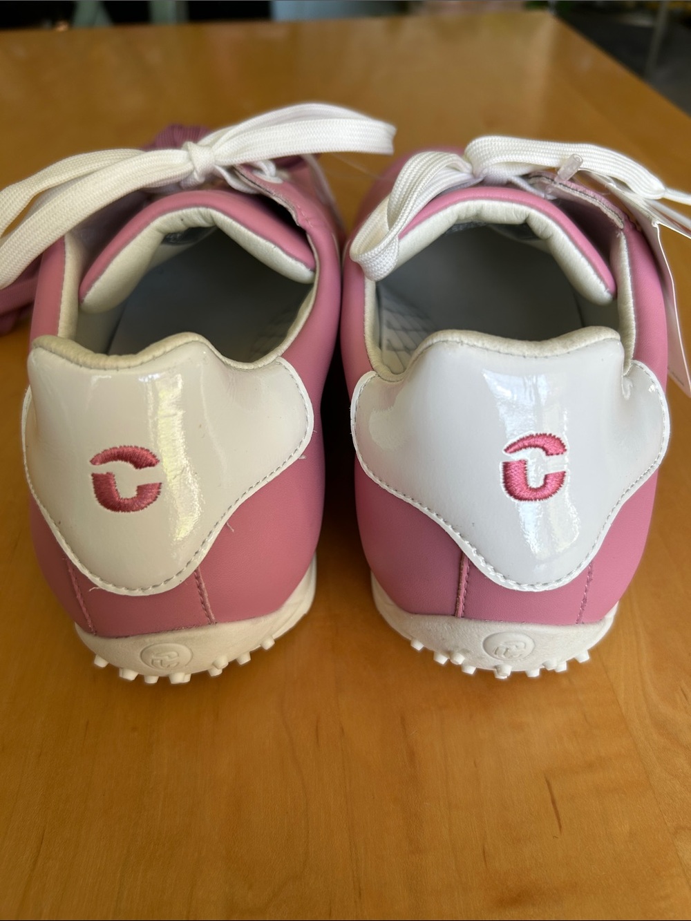 Duca Del Cosma Queenscup Waterproof Golf Shoes Women’s Sz 9.5 NWT Pink & White - Picture 4 of 12